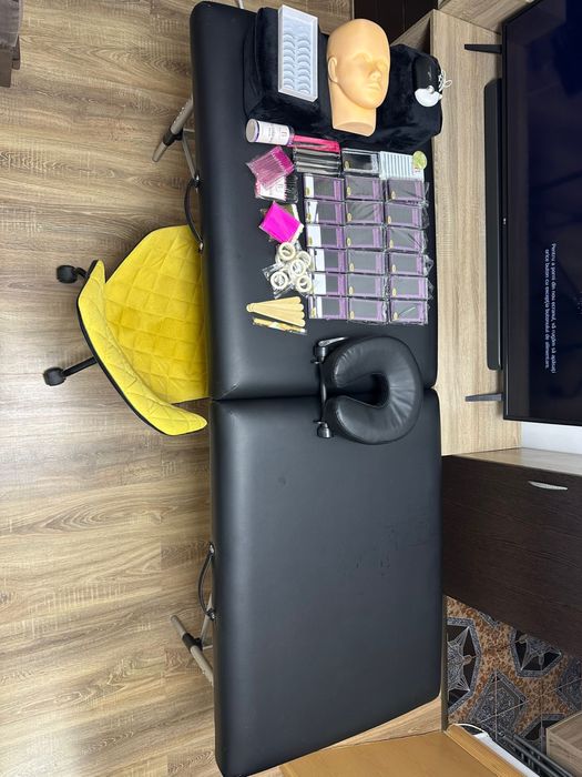 Pat cosmetica, scaun si accesorii extensii gene