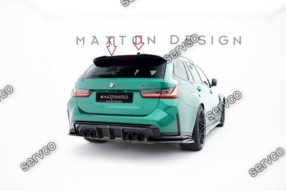 Pachet Set Splitter Exterior Lip Prelungiri Body kit tuning Bmw Seria 3 Touring G21 M-Pack 2018- v12 - Maxton Design