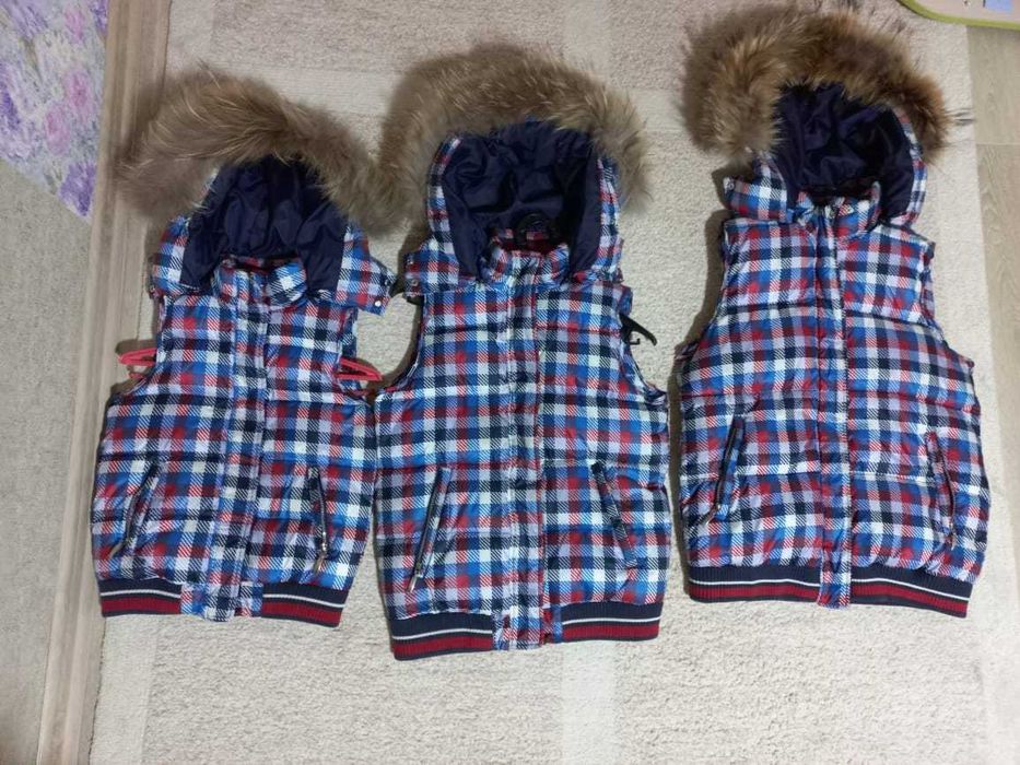 Продам жилетки для мамы и двух дочек