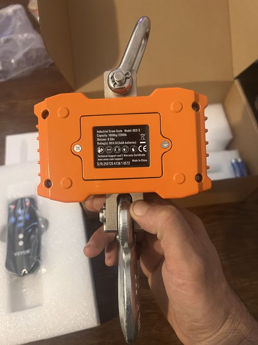 Кранова везна / кантар с кука и дистанционно от 300 кг до 5 тона