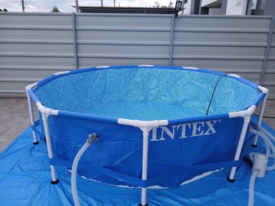 Piscina cadru metalic Intex, 305×76 cm, 4500 litri, rotunda