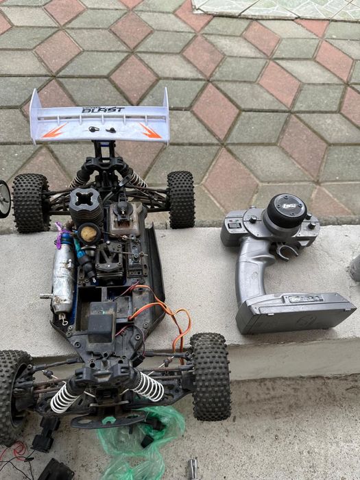 Automodel rc nitro cu telecomanda + piese schimb