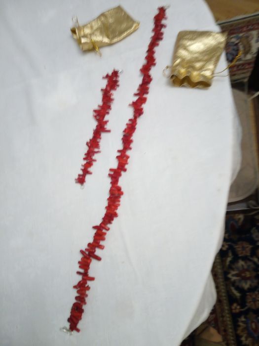 Colier și brățară coral natural Marea Roșie