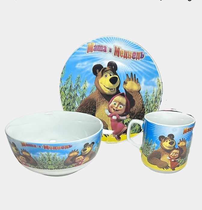 Набор посуды с персонажами дисней 3.1 в