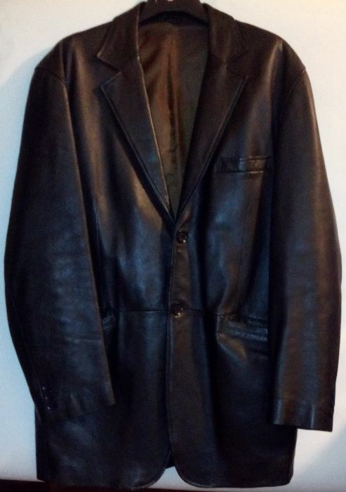 Sacou impecabil PIELE calitate slim fit Fedi Japonia - bust 120 cm