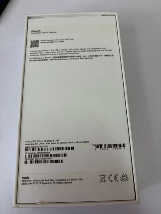 iPhone 15, 512 gb, АКБ 91%
