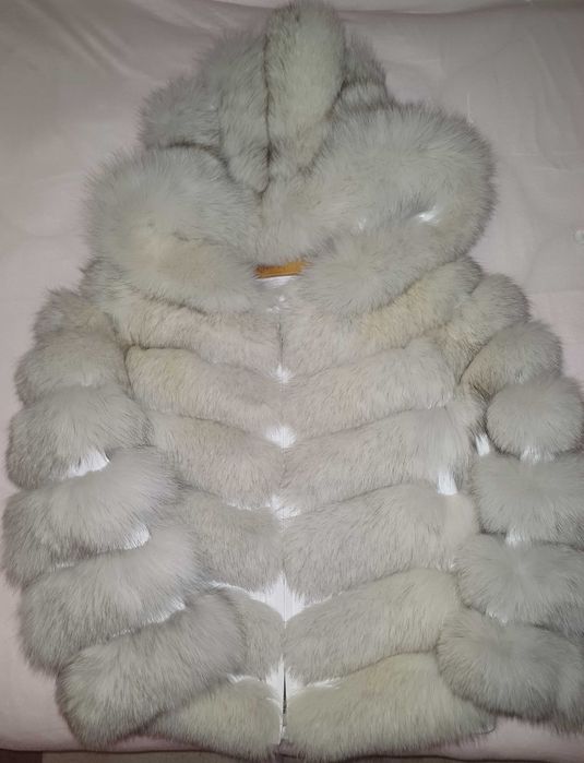 Палто от естествена кожа -лисица