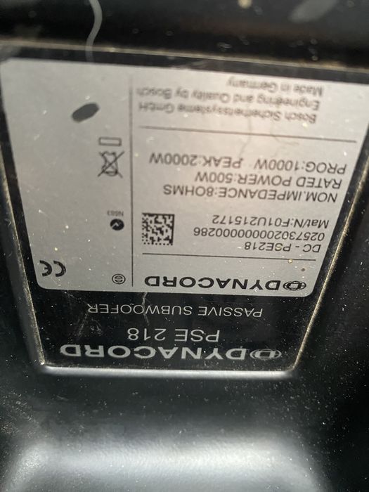 Basi Dynacord PSE  218 ( copie )