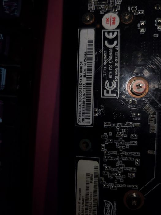 Gtx 1660 6G GDDR5 192bit