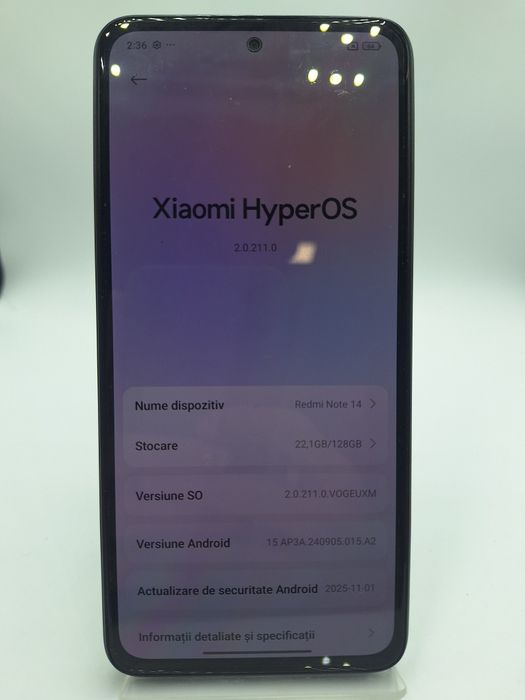 Redmi Note 14 256GB / 8GB RAM / Factura / Garantie / #54185