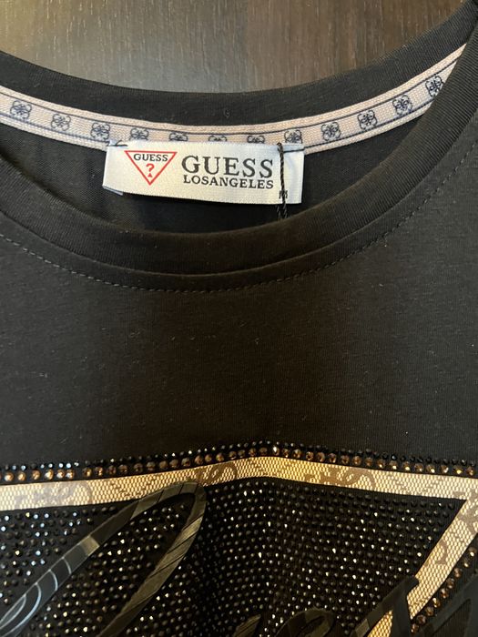 Tricou negru Guess