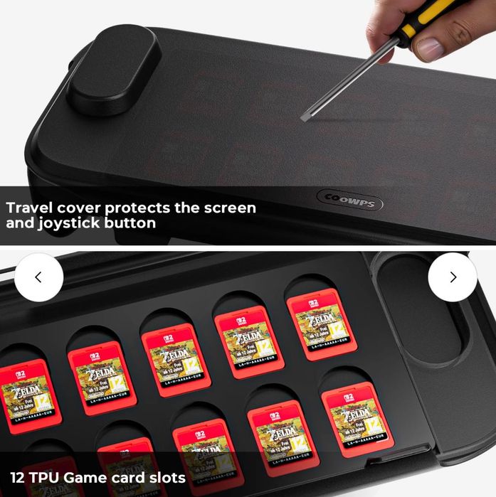 COOWPS P2 Dockable Split Protective Case за Nintendo Switch 2