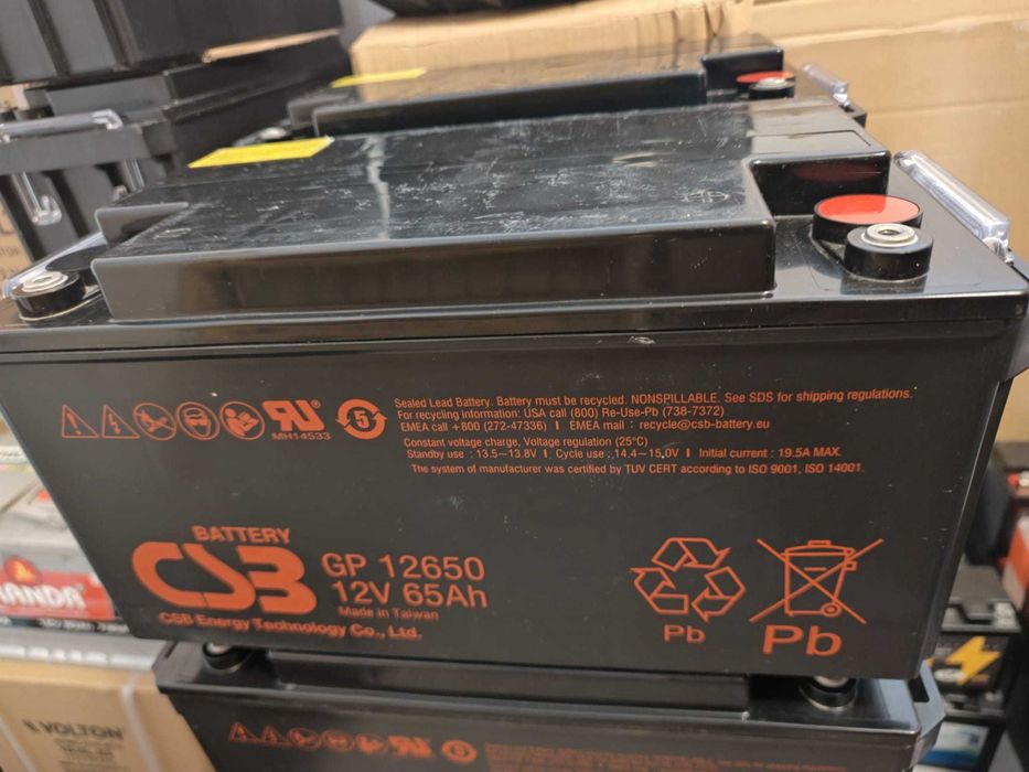 Acumulatori stationari AGM 65-100ah, baterii panou solar, UPS centrala