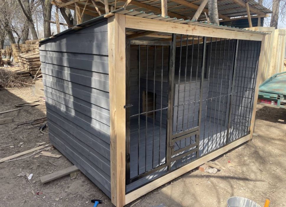 Вольер, будка для собак, домик для собак