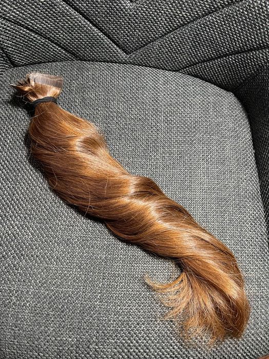 Extensii Tape On păr natural nevopsit ~50-55 cm | Bassam Concept | purtate 1 lună