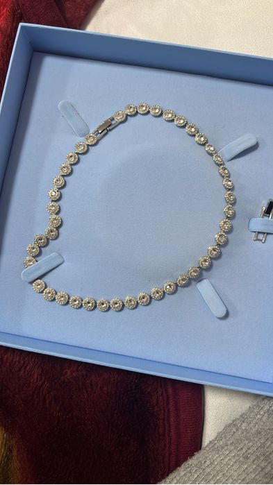 Colier  Swarovski angelic tennis + cutie originala