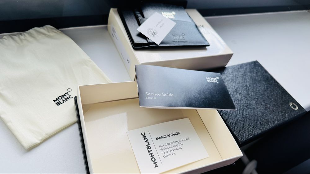 MONTBLANC portofel carduri si carte identitate NOU