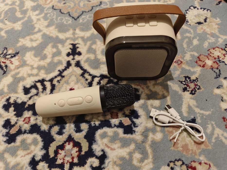 Мини колонка и микрофон