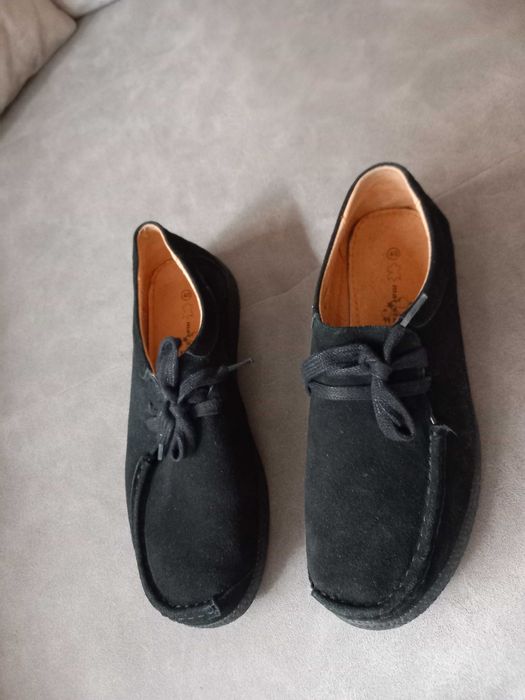 Нови симпатични дамски черни обувки от естествен велур Mat Star – № 39
