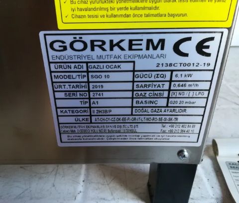 Газови котлони Големи горелки за варене на супи във казани 1-ен котлон