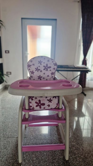 Vând scaun de masă multifuncțional 2 în 1 mov