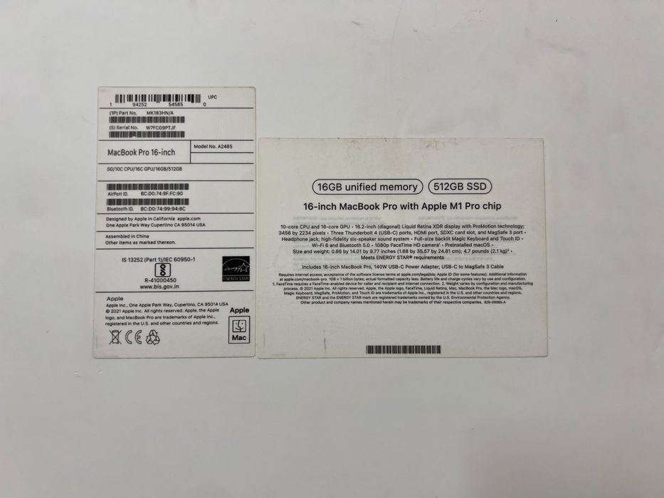 Macbook Pro 16-inch