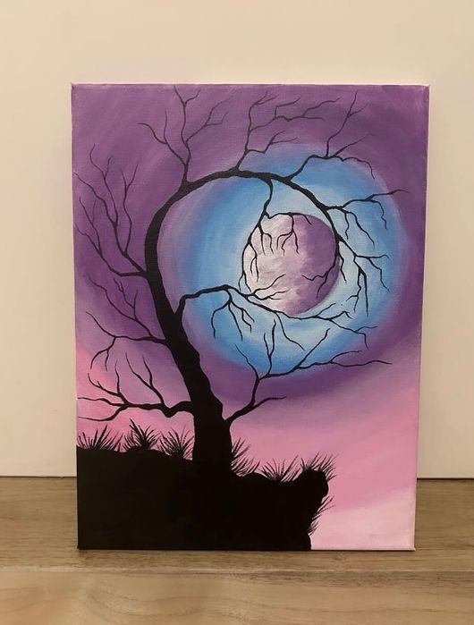 Картина дърво с цъфтеж