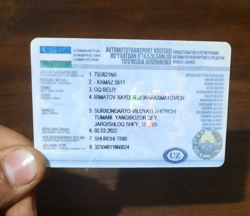 KAMAZ SOTILADI surxindaryo shurch