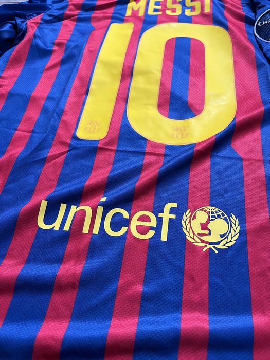 Tricou de fotbal Fc Barcelona Nike cu Leo Messi 10 pe spate marime M UCL