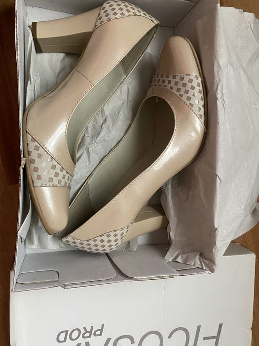 Pantofi office crem
