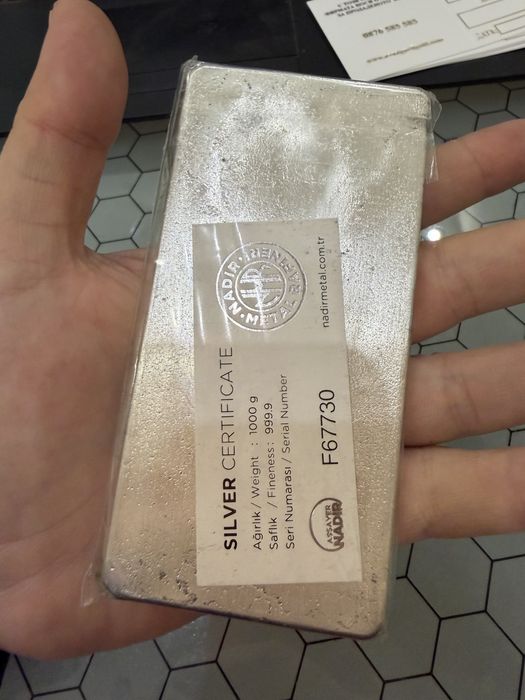 Сребърни кюлчета от 1кг до 15кг