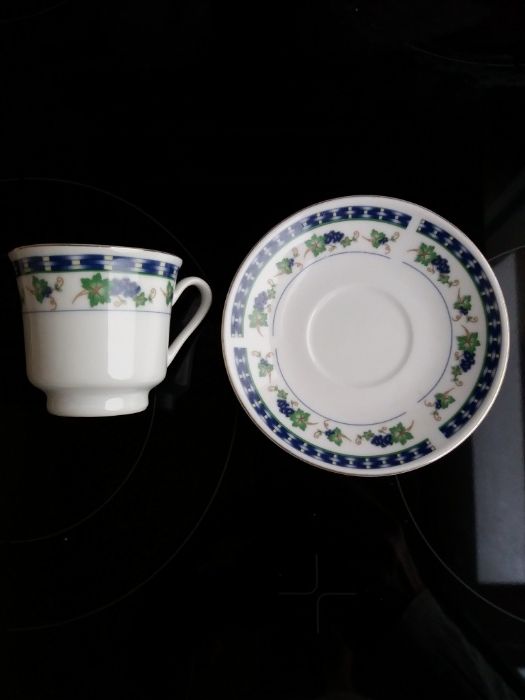 Порцеланов сервиз за кафе Tao Hui -FINE PORCELAIN, 6 бр., Антика 80-те