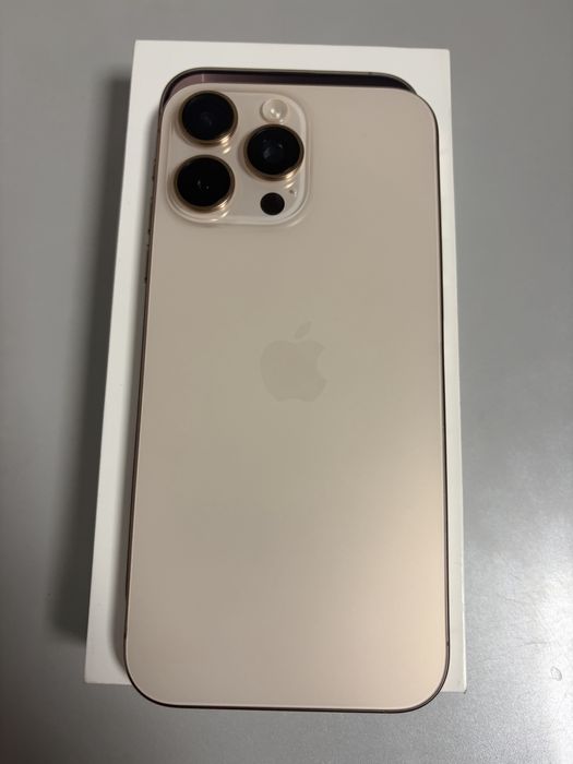 Vand iphone 16 pro max gold 512 gb la cutie fac+garantie