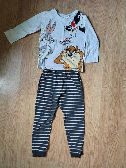 4 комплекта пижами с дълъг ръкав размер до 104 см. - Mickey Mouse, Looney tunes, Waikiki