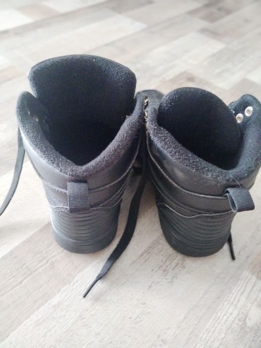 Puma mid black din piele