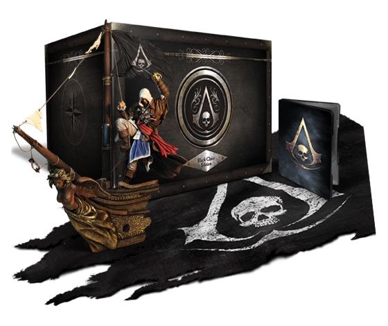 Assassin's Creed Black  Collector's Recynced PS5  si Black Chest PS4