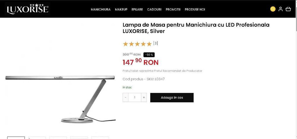 VANd Lampa LED manechiura