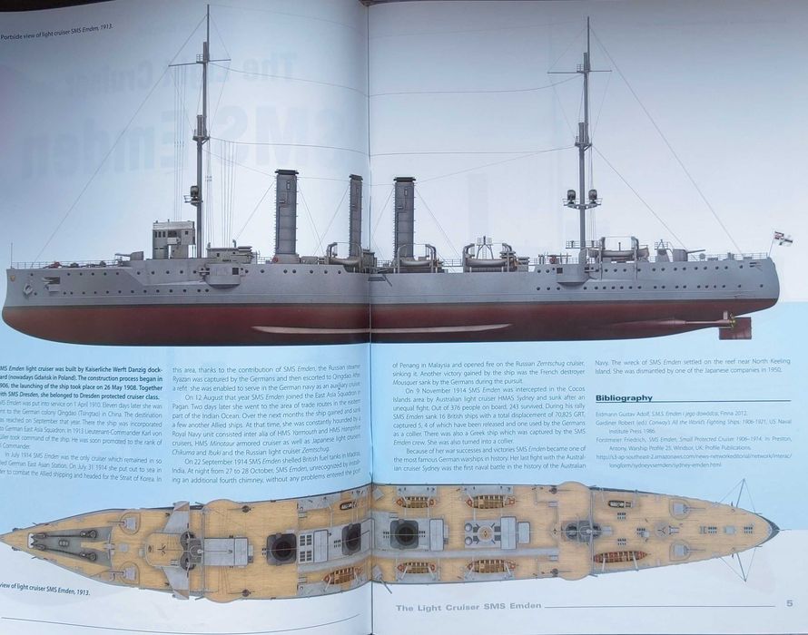 Carte Kagero The Light Cruiser SMS Emden