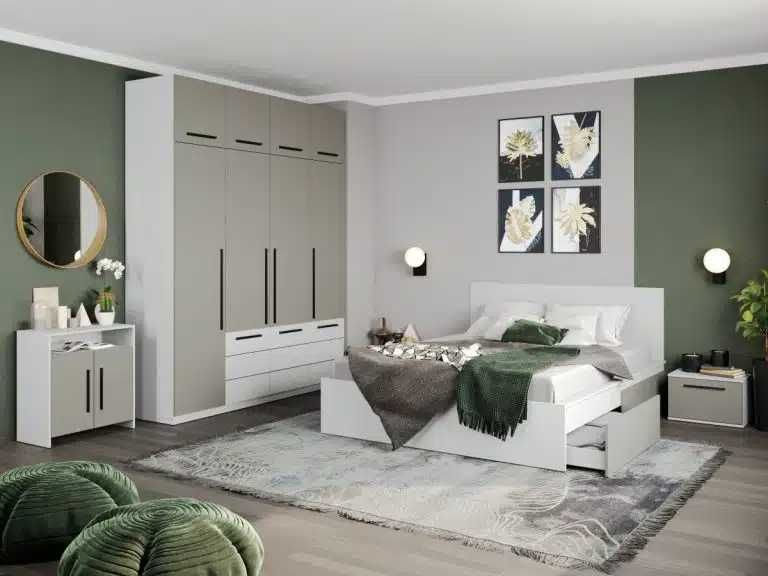 Set Mobila Dormitor Casmir / Alb Soares C24