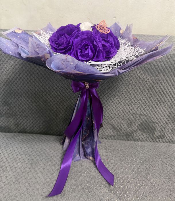 Buchet trandafiri handmade