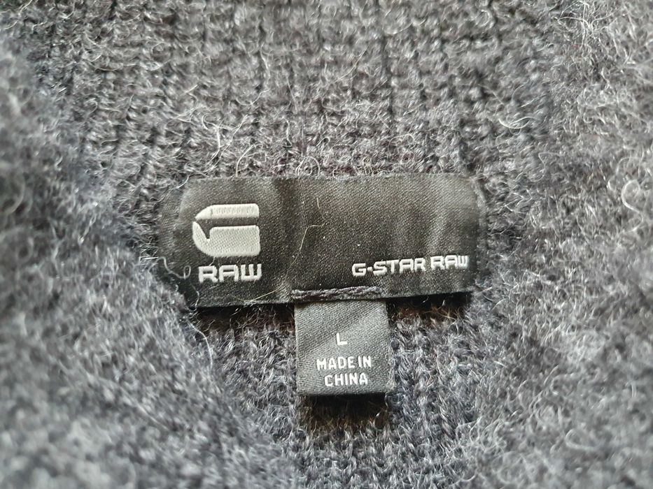 Pulover G-STAR RAW "E Shawl Collar Knit" (100% Alpaca) - Marime L