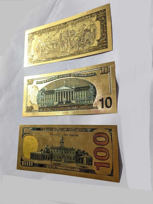 Bancnota, bancnote, dolari, euro, aurii,