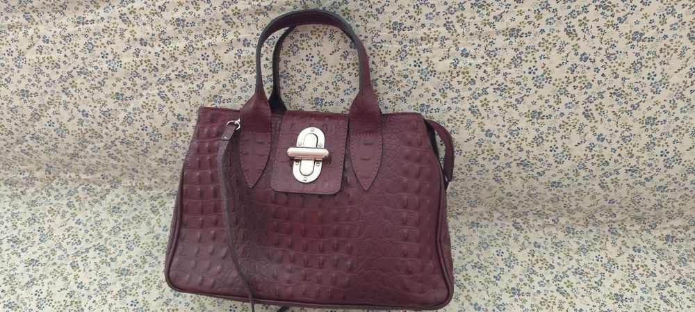 Чанта от естествена кожа Vera Hilda