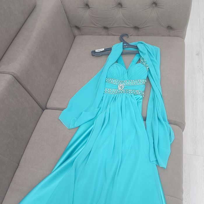 Платье бирюзовое