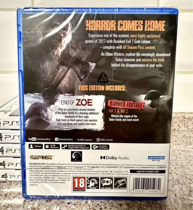 PS5 игра Resident Evil 7 Gold Edition (Запечатанные)