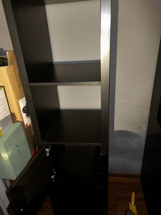 Etajera Ikea Kallax Negru-Maro