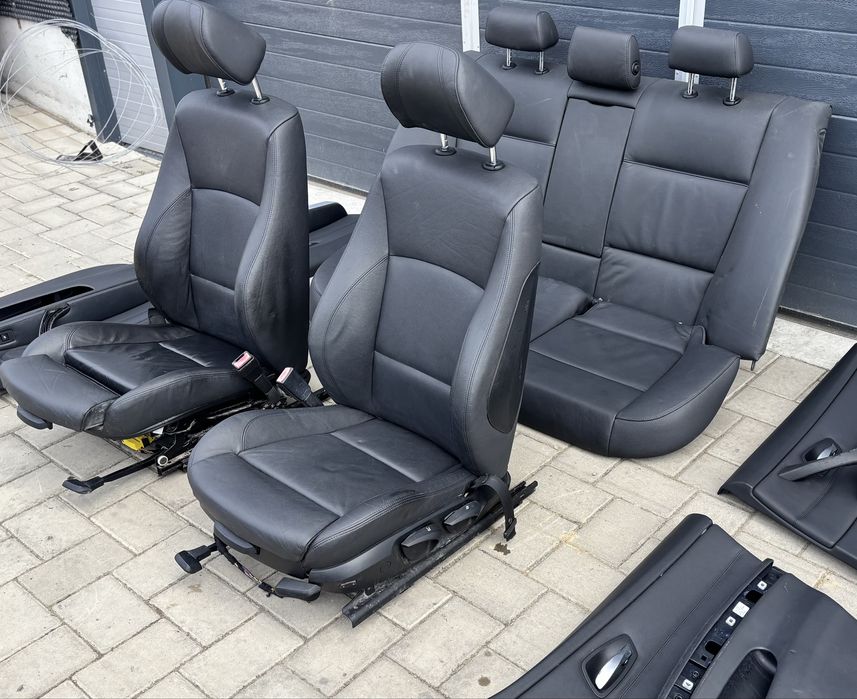 Scaune interior recaro sport piele neagra incalzit Bmw seria 3 E90 #2