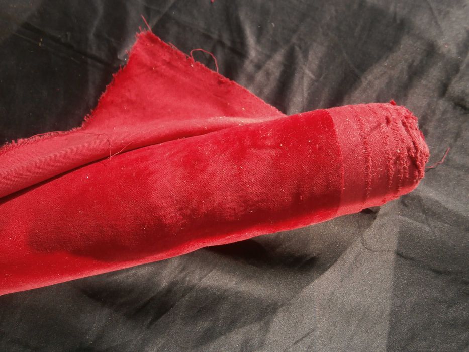 Плат,Плюш,Червен,Луксозен,Покривка,Соц.