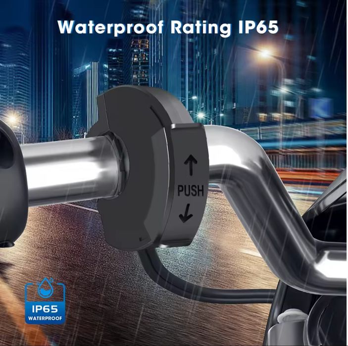 Încărcător USB Moto - PD30W+QC18W, IP65