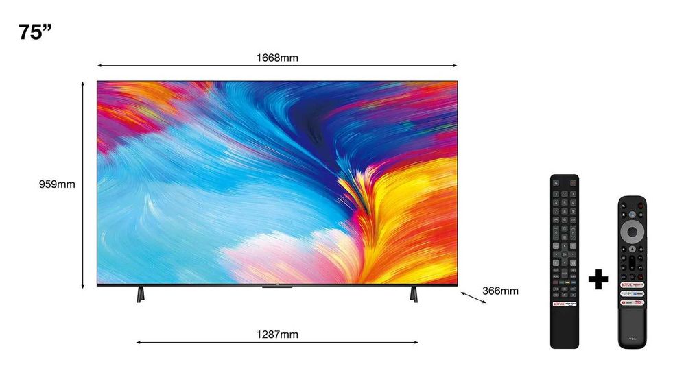TCL 75*4k ultra SmartTV по самым низким ценам